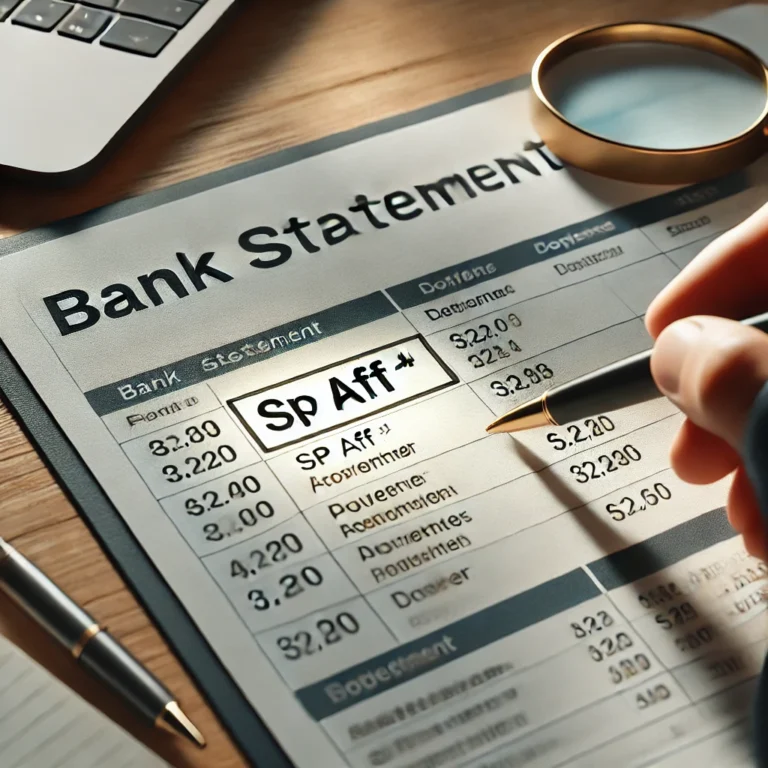 What Is the SP AFF Charge on Your Bank Statement